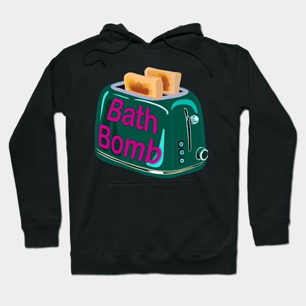 Retro inscription "Bath bomb" Hoodie by shikita_a